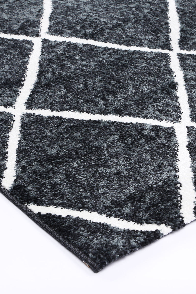 Windjana Diamond Charcoal Rug 280x380cm