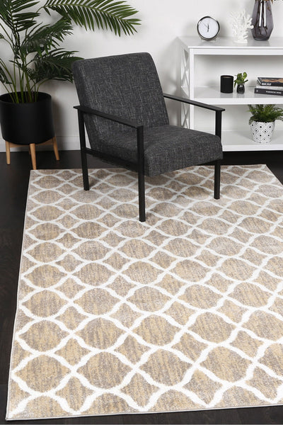 Windjana Lattice Latte Rug 280x380cm