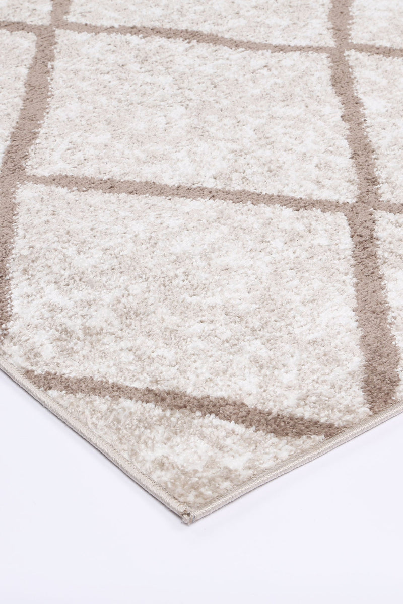 Windjana Diamond Latte Rug 80x150cm