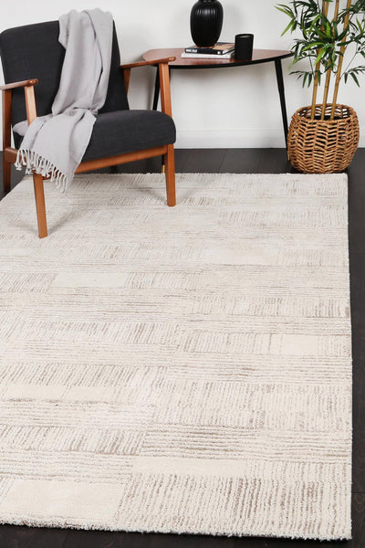 Verve Cream Brick Rug 160x230cm