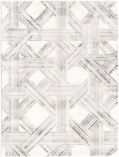 Verve Light Grey Geometric Rug 200x290cm