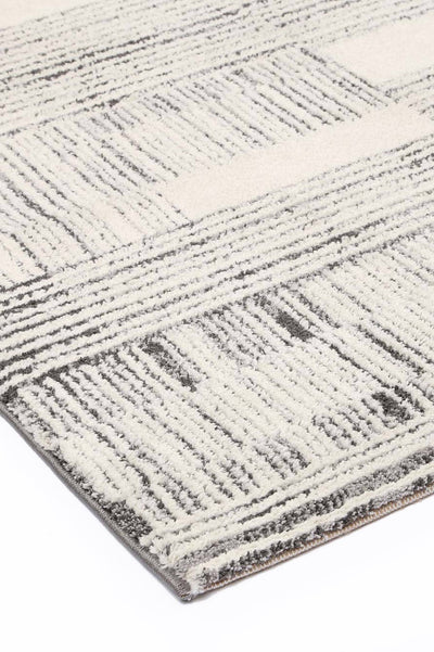 Verve Light Grey Brick Rug 240x330cm