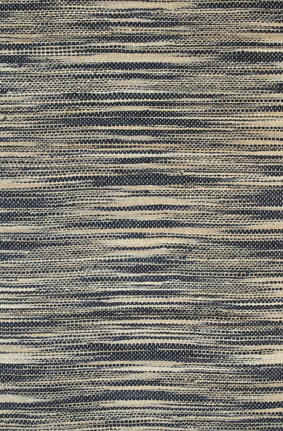 Malmo Grey Stipe Natural Jute Rug  160x230cm