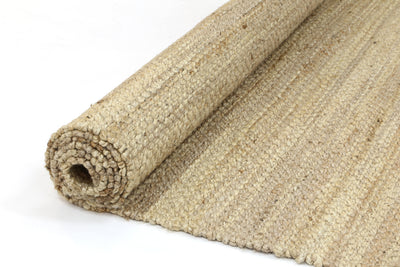 Malmo Beige Stipe Natural Jute Rug  240x330cm