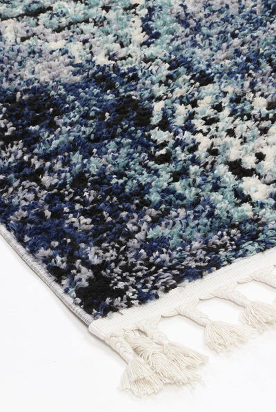 Myk Navy Blue Diamond Abstract Rug 160x230 cm