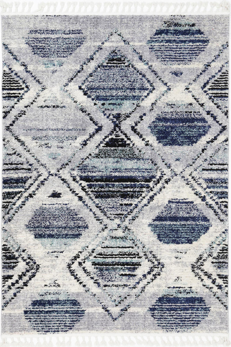 Myk Navy Blue Diamond Rug 160x230 cm