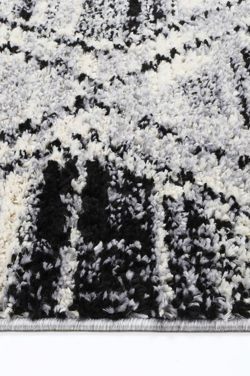 Myk Black White Diamond Rug 160x230 cm