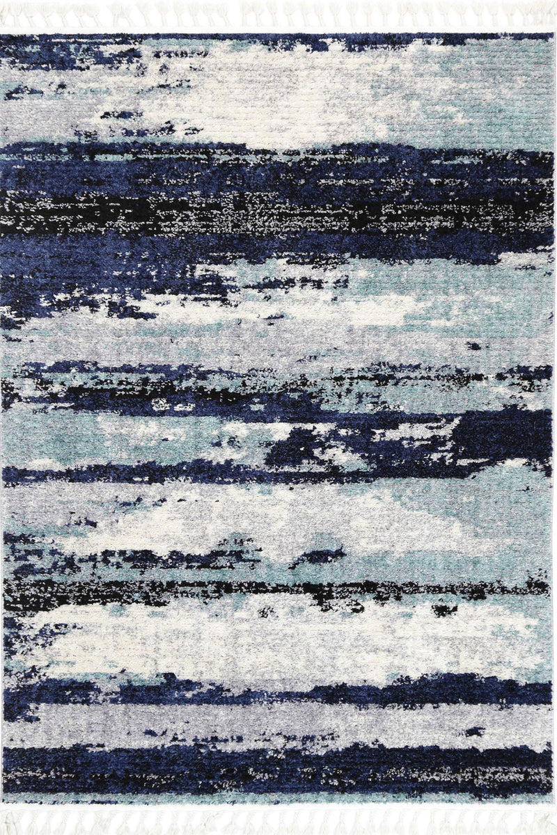 Myk Navy Blue Abstract Rug 160x230 cm