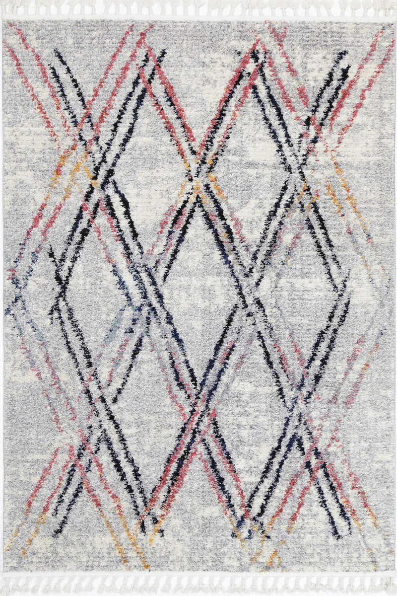 Myk Grey Muti Line Rug 160x230 cm