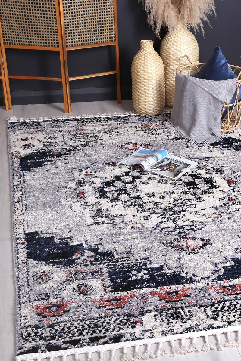 Myk Blue Grey Oriental Rug 160x230 cm