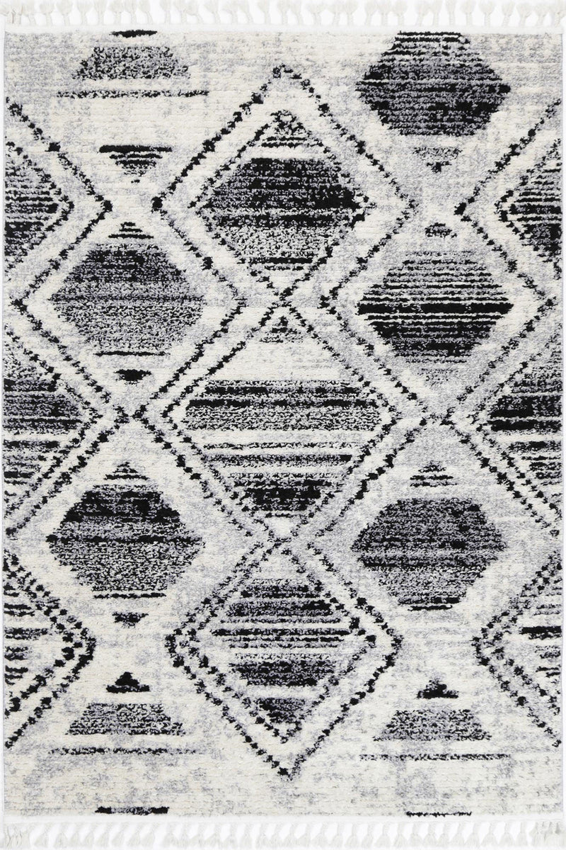 Myk Black White Diamond Rug 200x290 cm