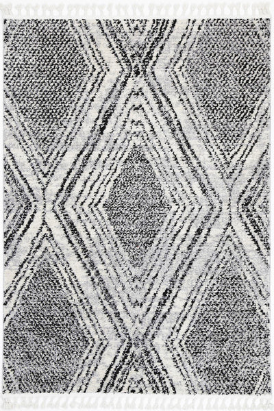 Myk Black White Geometric Rug 200x290 cm