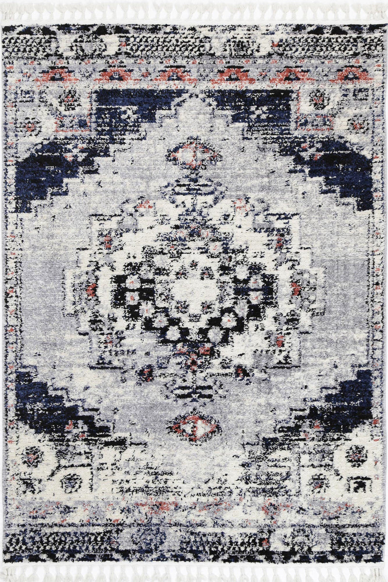 Myk Blue Grey Oriental Rug 200x290 cm