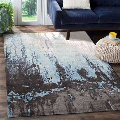 Morisot Blue Abstract Rug 160x220cm