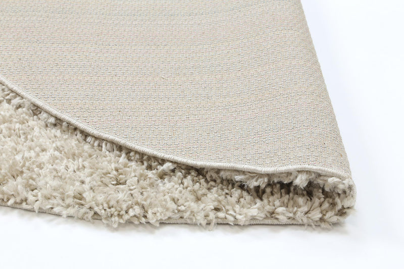 Alpine Shaggy Beige Rug 160x160 cm Round