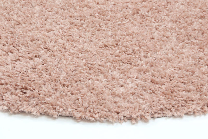 Alpine Shaggy Blush Pink Rug 160x160 cm Round