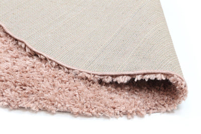 Alpine Shaggy Blush Pink Rug 160x160 cm Round