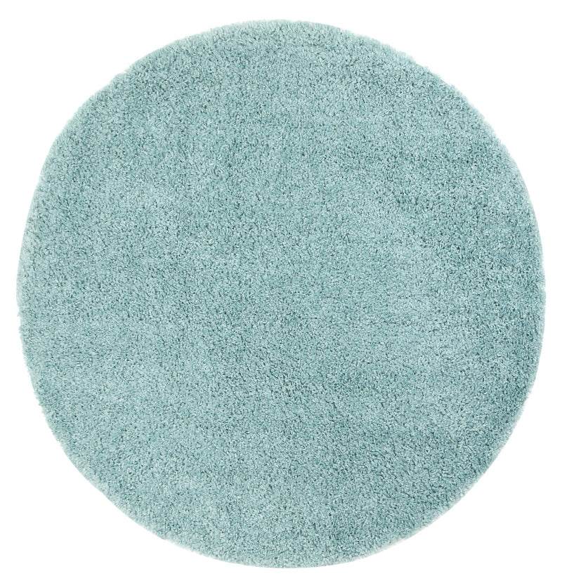 Alpine Shaggy Turquoise Blue Rug 160x160 cm Round