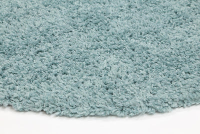 Alpine Shaggy Turquoise Blue Rug 160x160 cm Round