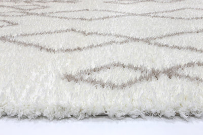 Moroccan Cream and Beige Tribal Rug 160X230cm