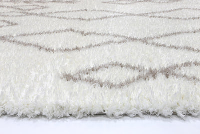 Moroccan Cream and Beige Tribal Rug 200X290cm