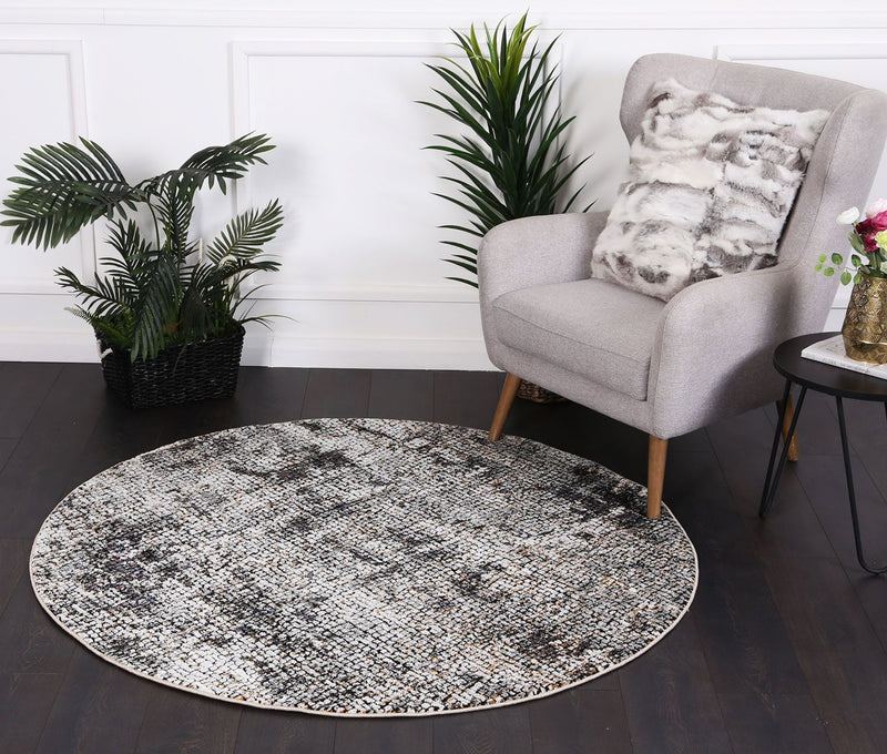 Roman Mosaic Solid Ash Rug 160x230 cm