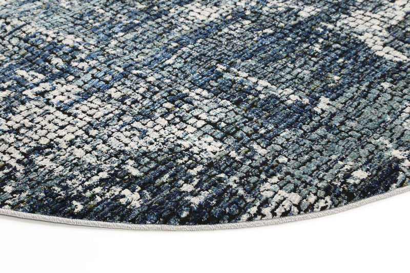 Roman Mosaic Solid Grey Turquoise Rug 160x230 cm