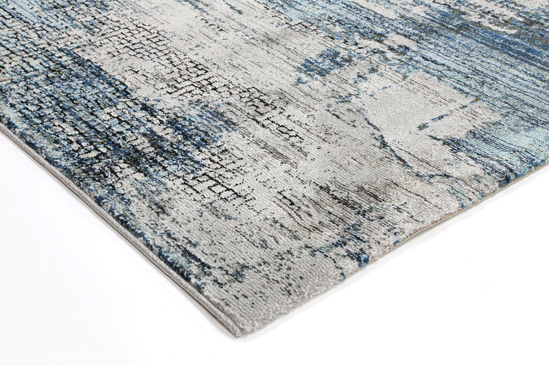 Roman Mosaic Modern Grey Turquoise Rug 200x290 cm