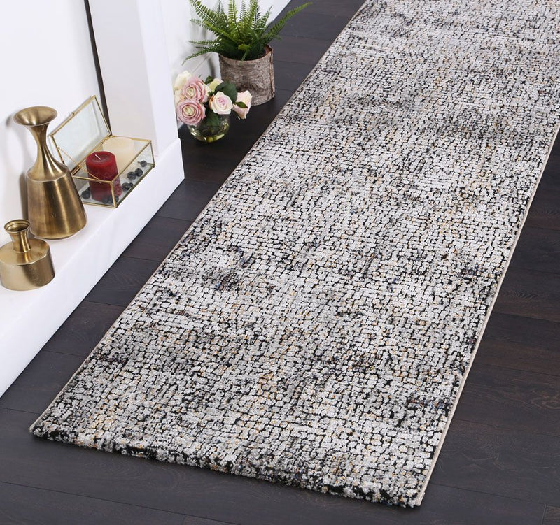 Roman Mosaic Solid Ash Rug 200x290 cm