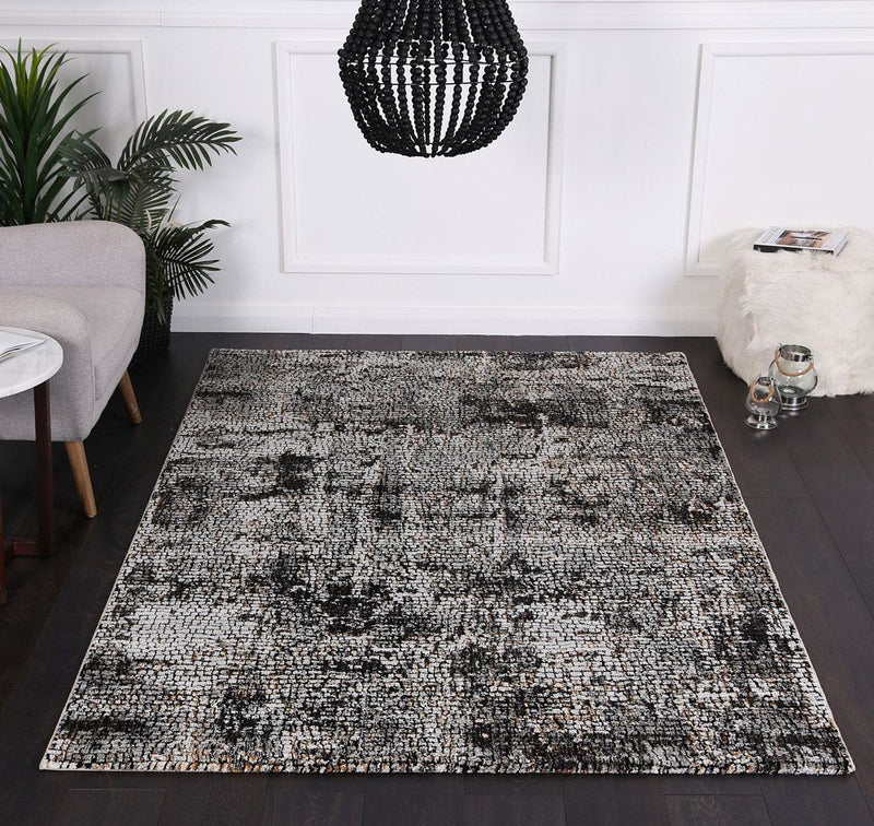 Roman Mosaic Solid Ash Rug 200x290 cm