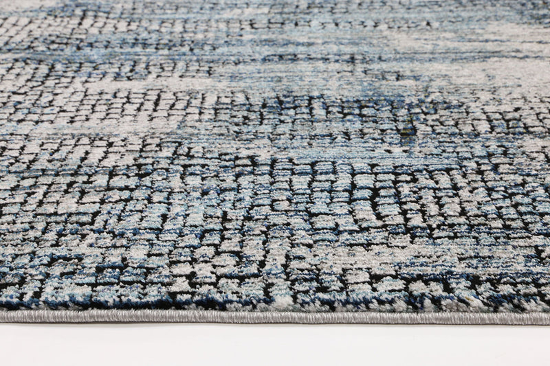 Roman Mosaic Modern Grey Turquoise Rug 300x400 cm