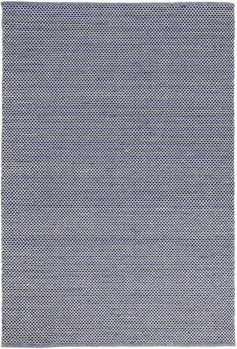 Natura Wool Blue Striped Rug 120x170 cm