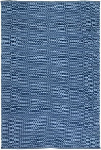 Natura Wool Navy Blue Diamond Rug 120x170 cm