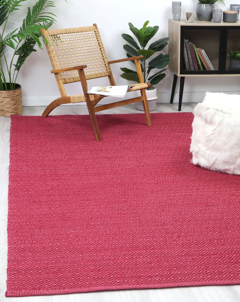 Natura Wool Hot Pink Diamond Rug 120x170 cm