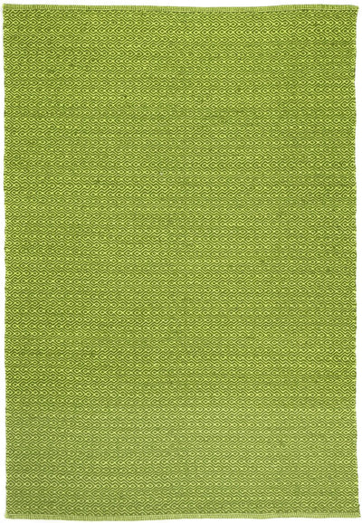 Natura Wool Bright Green Diamond Rug 120x170 cm