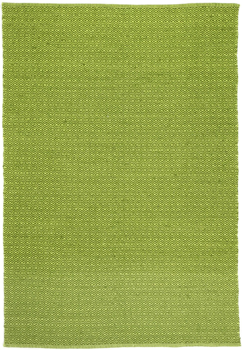 Natura Wool Bright Green Diamond Rug 120x170 cm