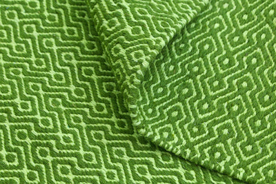 Natura Wool Bright Green Diamond Rug 120x170 cm