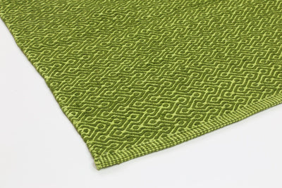 Natura Wool Bright Green Diamond Rug 120x170 cm