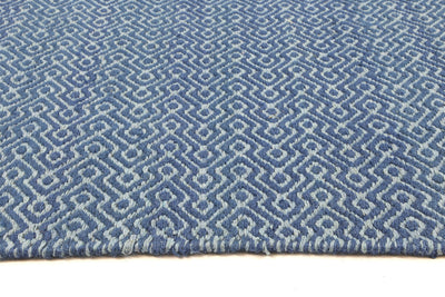 Natura Wool Blue Diamond Rug 120x170 cm