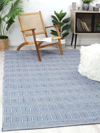 Natura Wool Blue Line Rug 120x170 cm