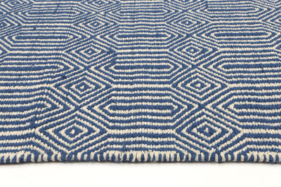 Natura Wool Blue Line Rug 120x170 cm