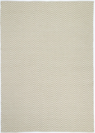 Natura Wool Limestone Beige Chevron Rug 120x170 cm