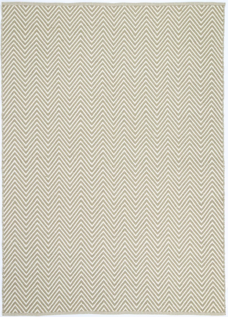 Natura Wool Limestone Beige Chevron Rug 120x170 cm