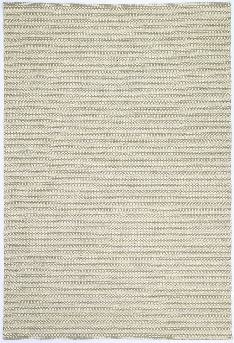 Natura Wool Beige Striped Rug 160x230 cm