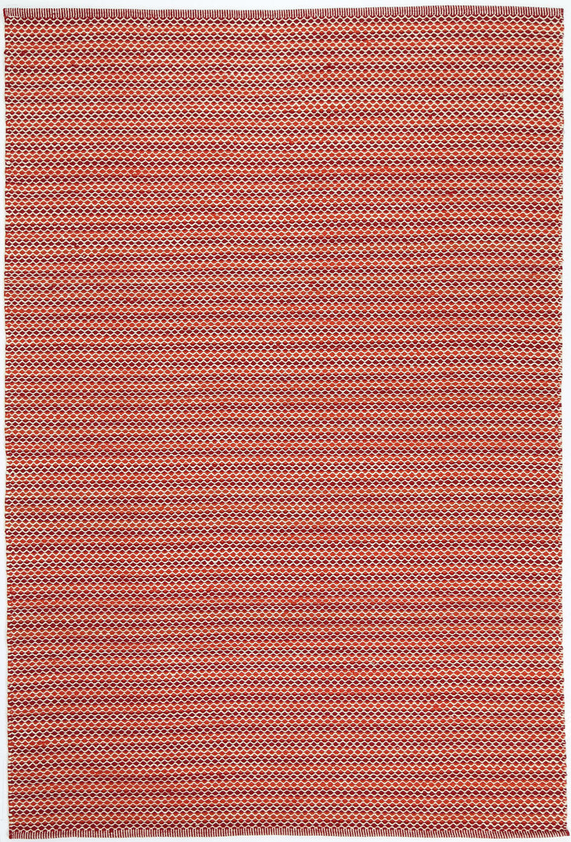 Natura Wool Red Striped Rug 160x230 cm