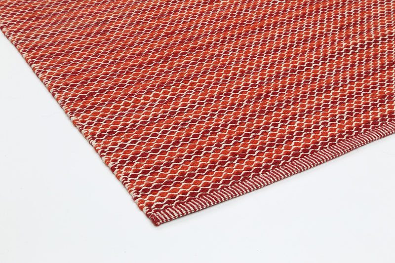 Natura Wool Red Striped Rug 160x230 cm