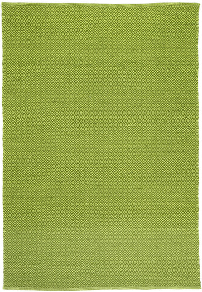 Natura Wool Bright Green Diamond Rug 160x230 cm