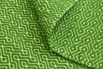 Natura Wool Bright Green Diamond Rug 160x230 cm