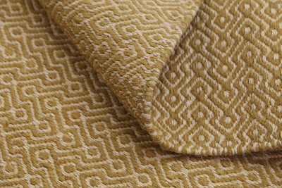 Natura Wool Yellow Diamond Rug 160x230 cm