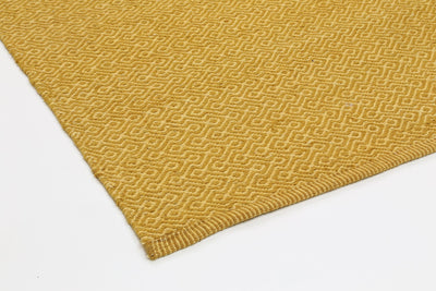 Natura Wool Yellow Diamond Rug 160x230 cm